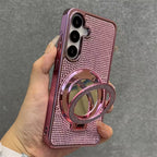 Rhinestone Bling Glitter Makeup Mirror Case