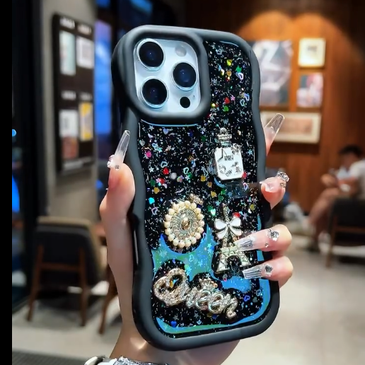 iPhone – Luxury Glitter Charm Case