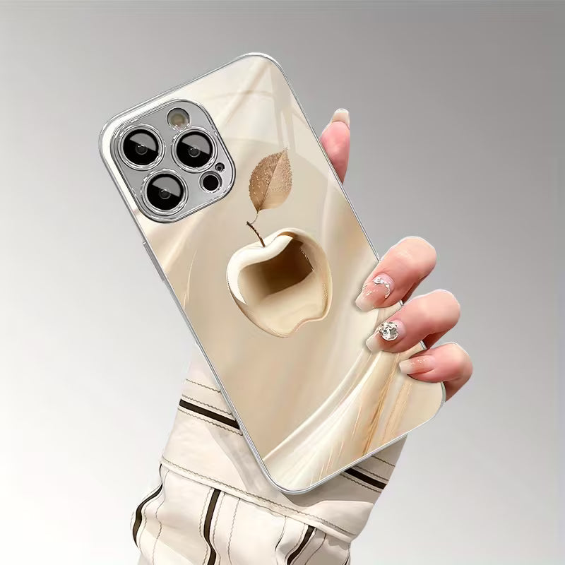 Luxurious Golden Crystal Pattern Electroplated Case