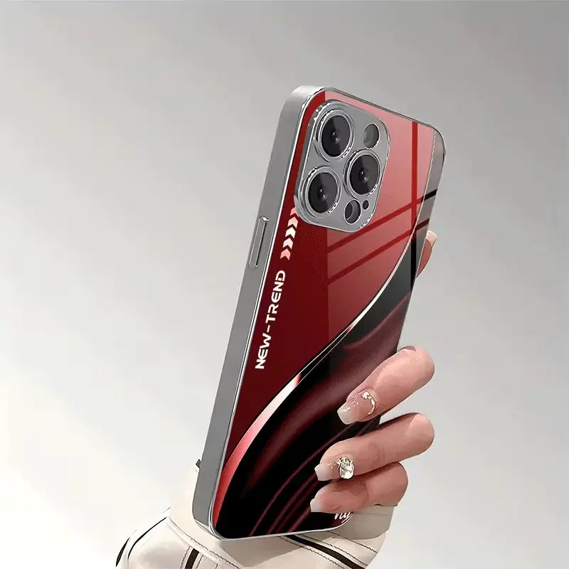 iPhone - Aesthetic Red and Black Case