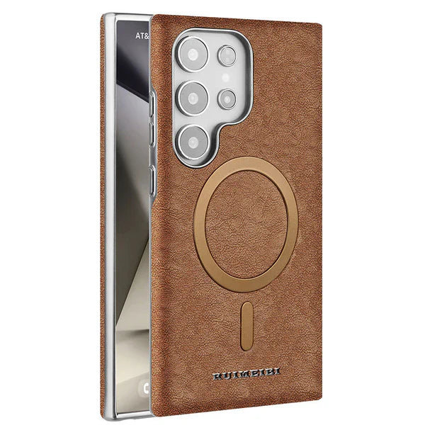 Luxury Business Leather Case with MagSafe