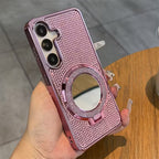 Rhinestone Bling Glitter Makeup Mirror Case