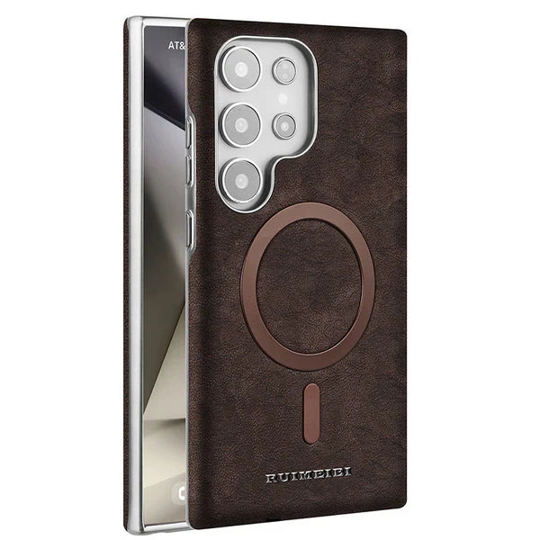 Luxury Business Leather Case with MagSafe