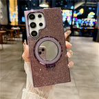 Rhinestone Bling Glitter Makeup Mirror Case