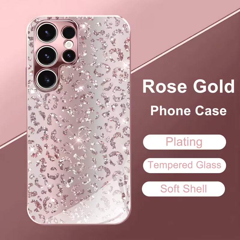 Leopard Print Rose Gold Case