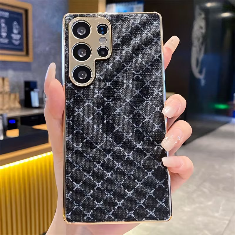 Premium Checkered Pattern Case