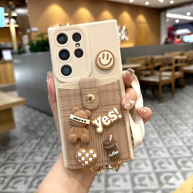 Crossbody Strap Lanyard Card Holder Case