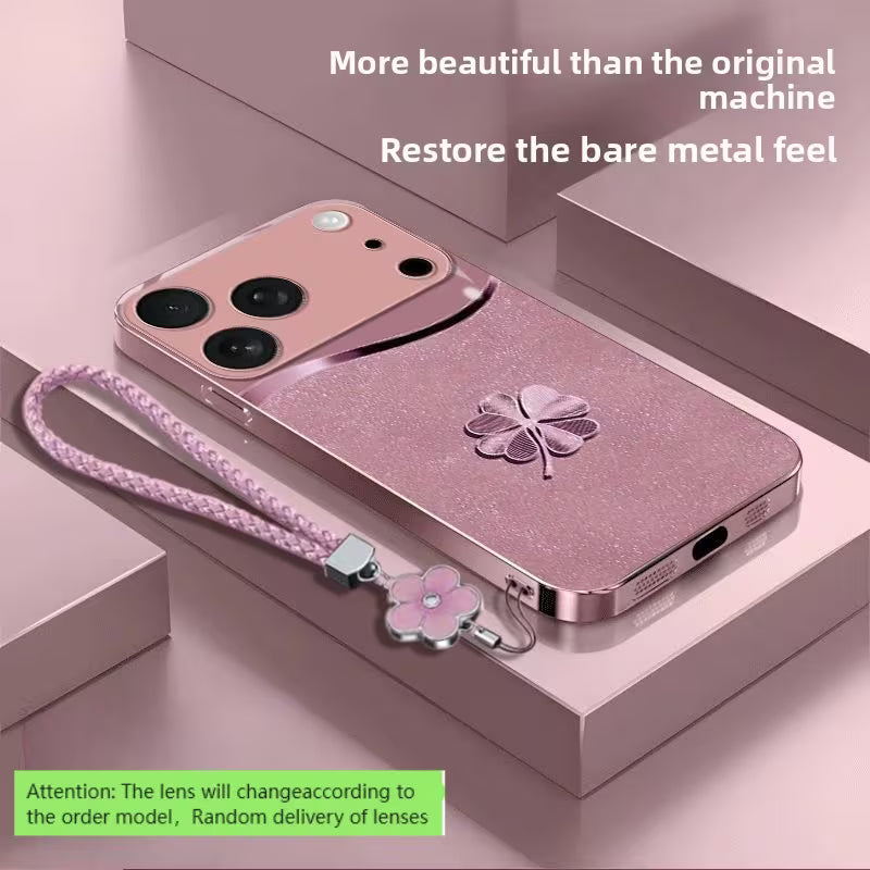 Premium Clover Pattern Glass Case