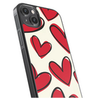 Heart Sketch Pattern Case