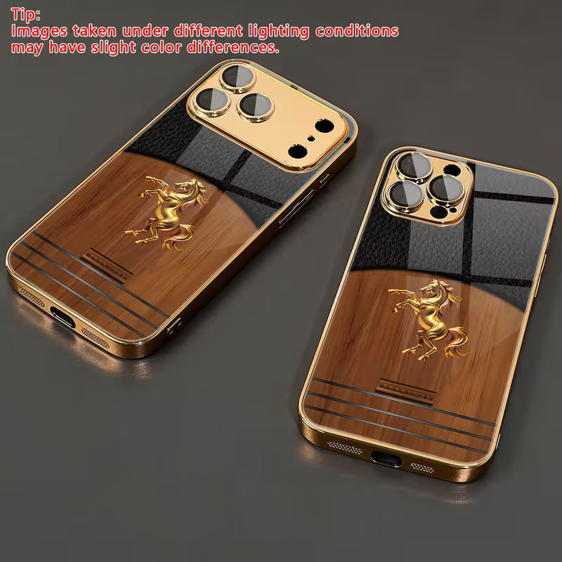 Grain Pattern Electroplated Case