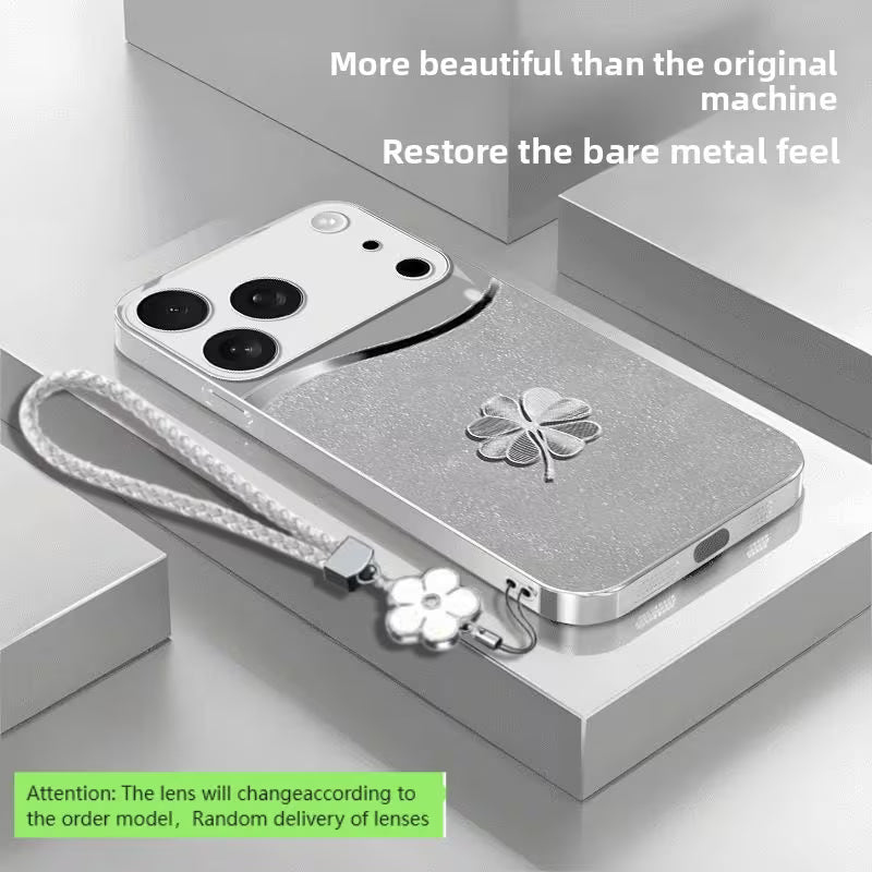 Premium Clover Pattern Glass Case