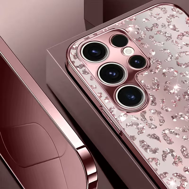 Leopard Print Rose Gold Case