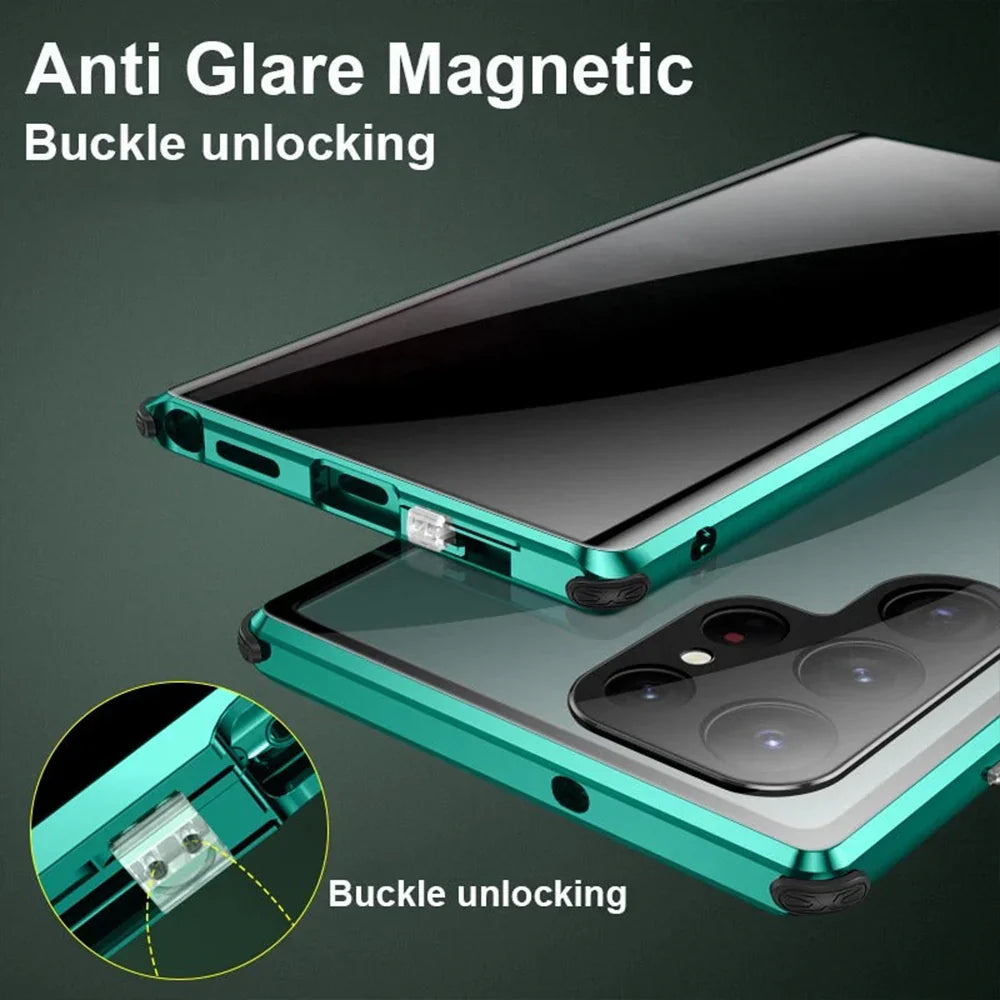 Galaxy S Series - Dual Magnetic Glass Case
