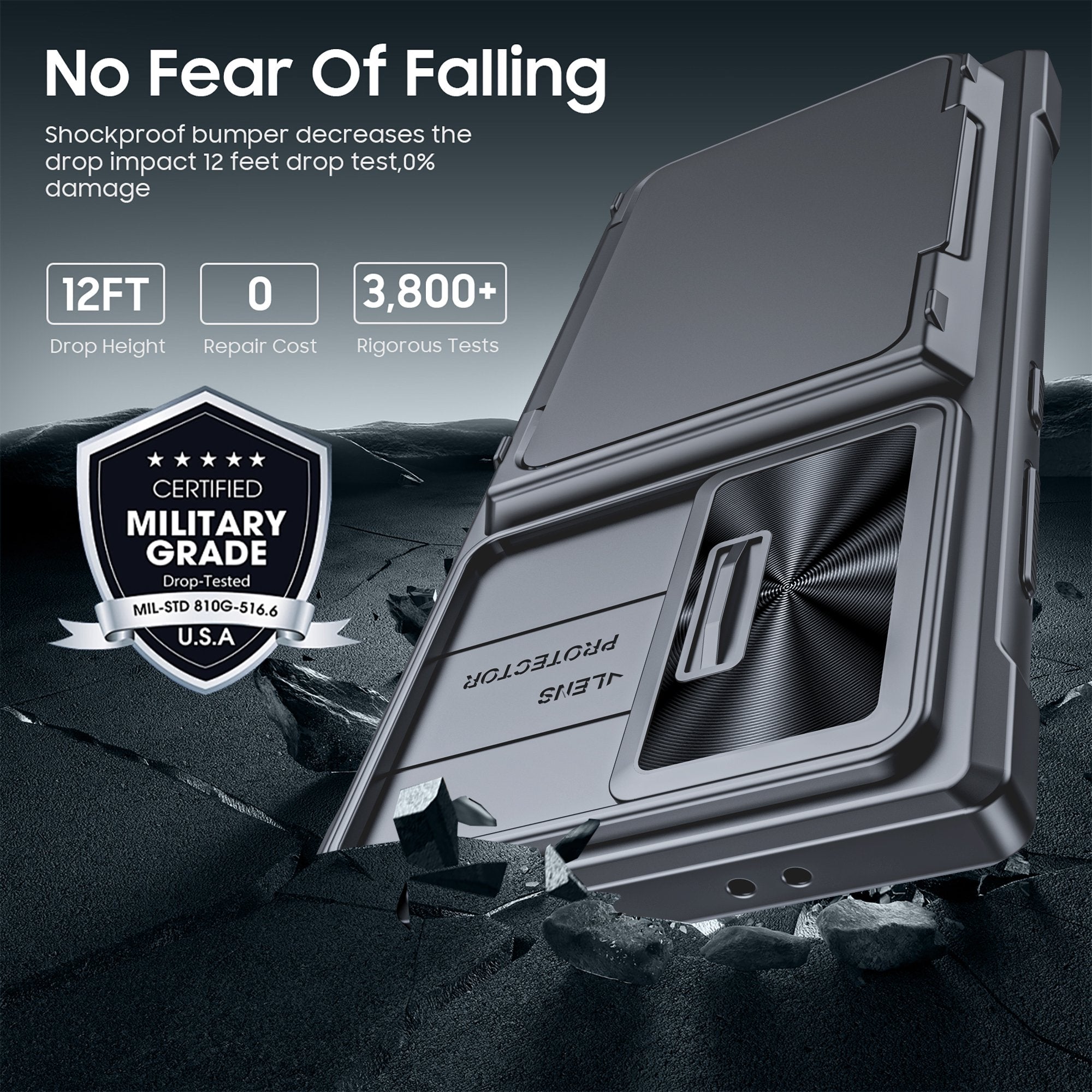 Galaxy S Series - Shockproof Silicone Case With Card Holder