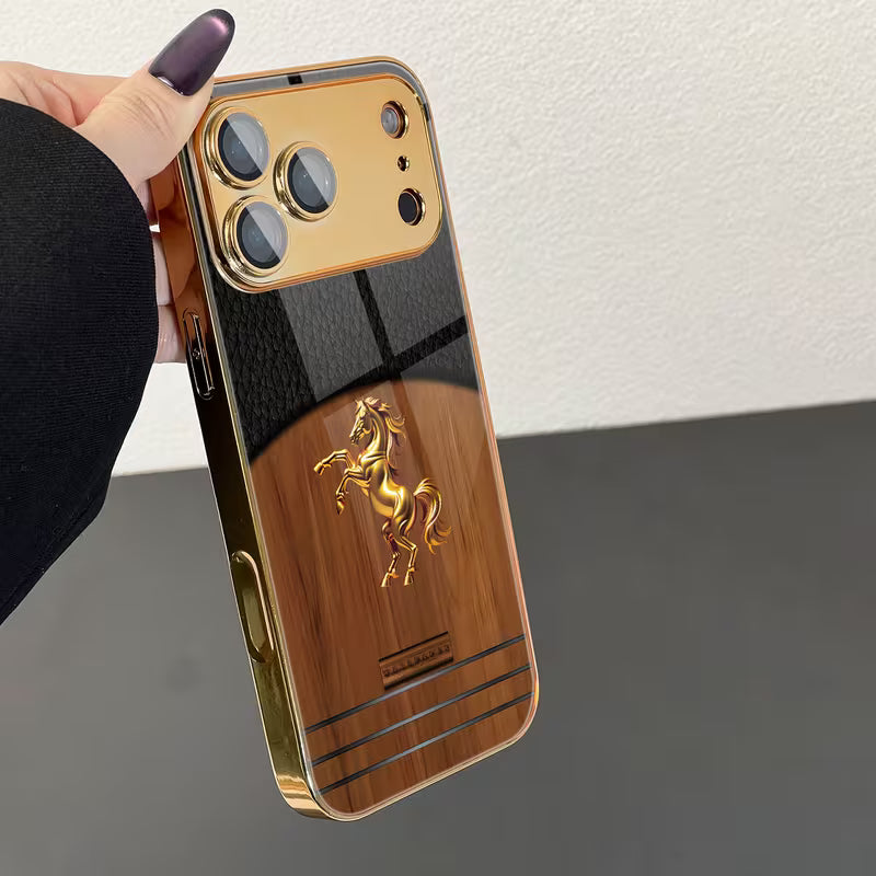 Grain Pattern Electroplated Case