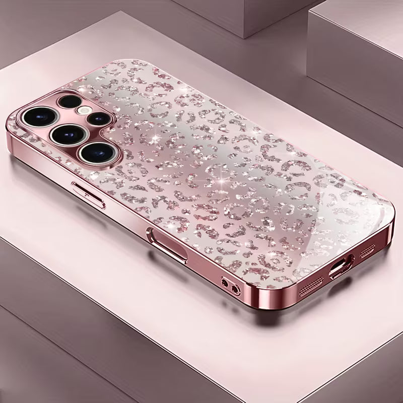 Leopard Print Rose Gold Case