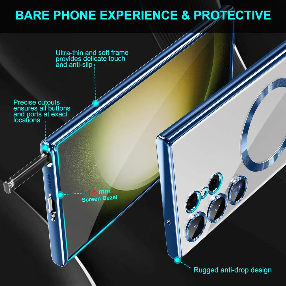 Galaxy S Series - Electroplating Magsafe Case with Camera Protection