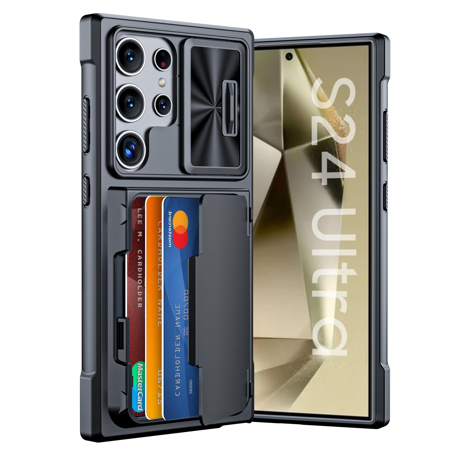 Galaxy S Series - Shockproof Silicone Case With Card Holder