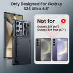 Galaxy S Series - Shockproof Silicone Case With Card Holder