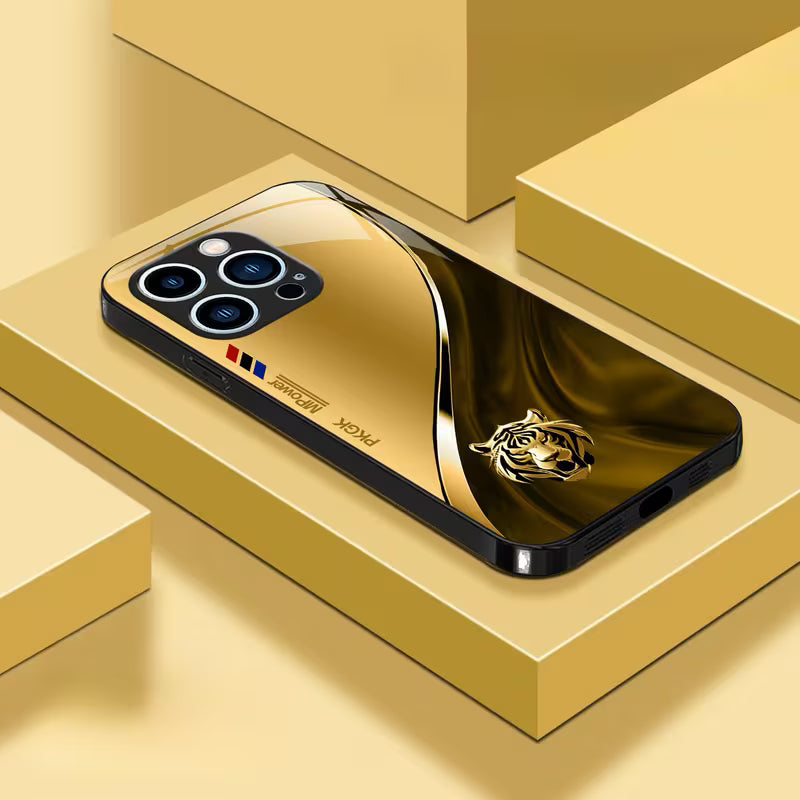 Zodiac Pattern Glass Case