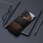 Golden Luxury Pattern Tempered Glass Case