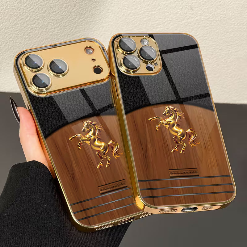 Grain Pattern Electroplated Case