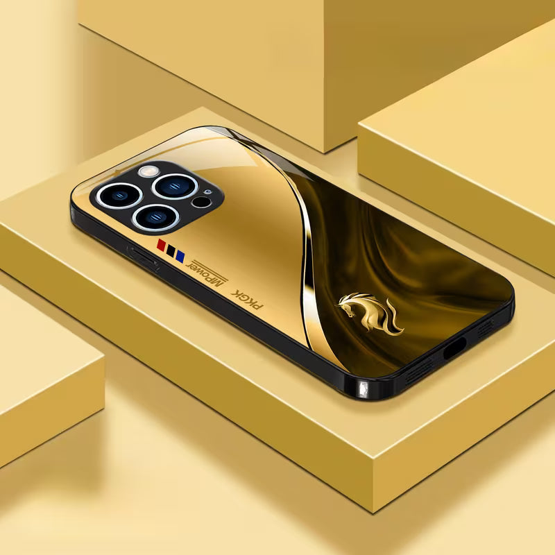 Zodiac Pattern Glass Case