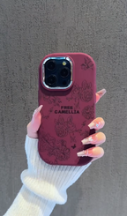 iPhone - Luxury Floral Engraved Case