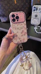 iPhone - Luxury Dior Case with Pearl Lanyard