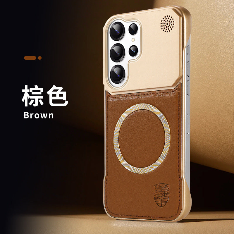 Galaxy S Series -Aromatherapy Frameless Leather Texture Case