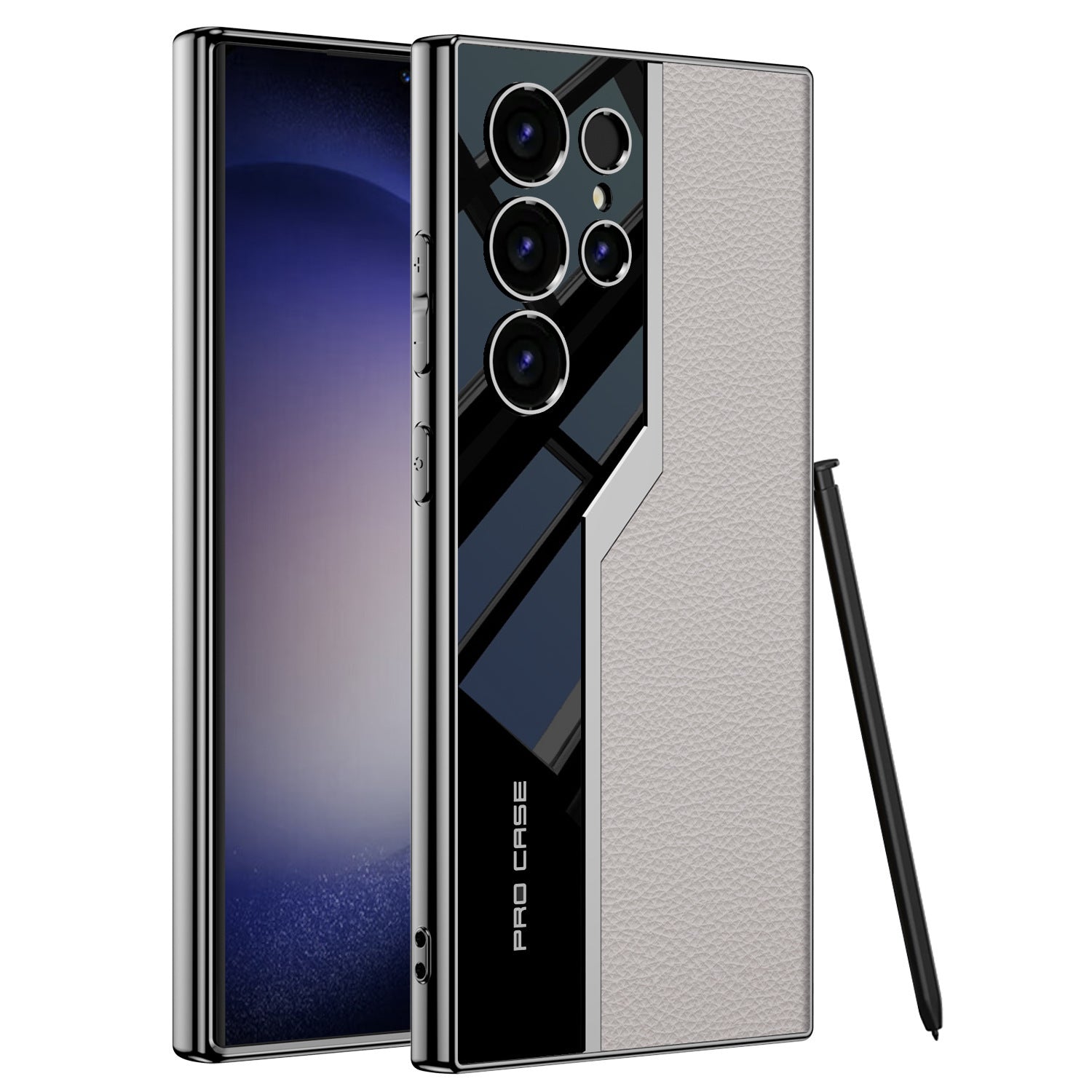 Electroplated Leather Supercar Case