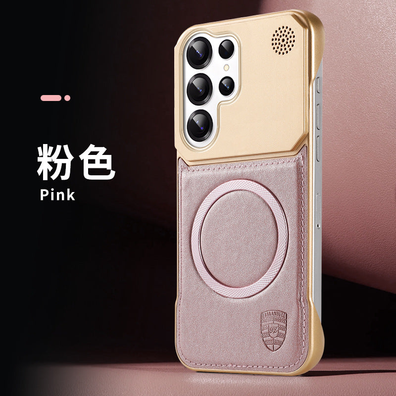 Galaxy S Series -Aromatherapy Frameless Leather Texture Case