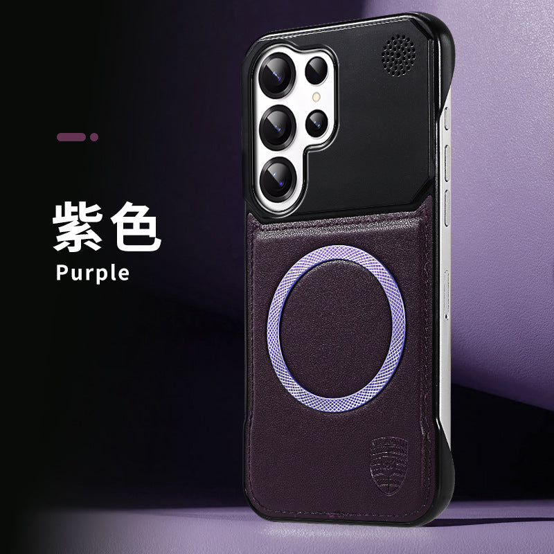 Galaxy S Series -Aromatherapy Frameless Leather Texture Case