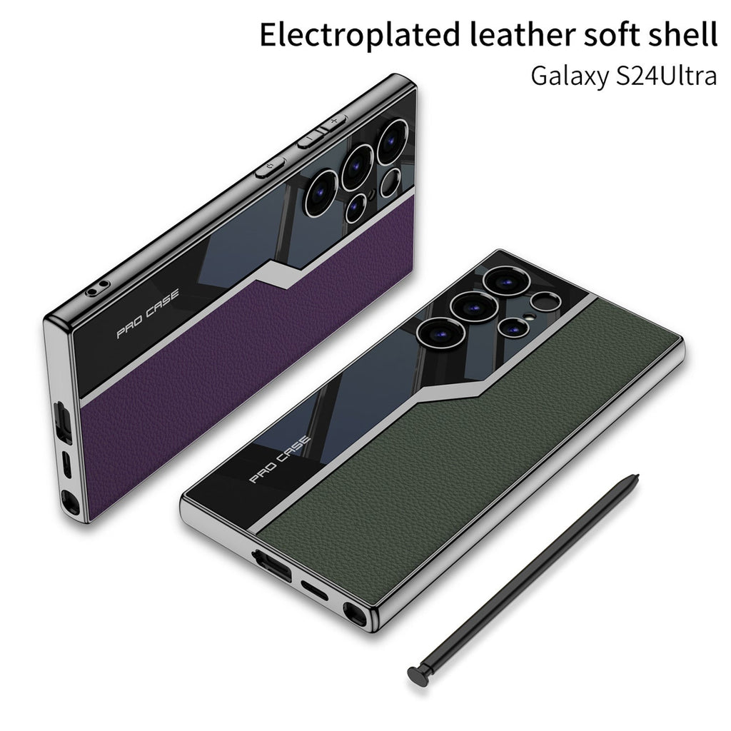 Electroplated Leather Supercar Case