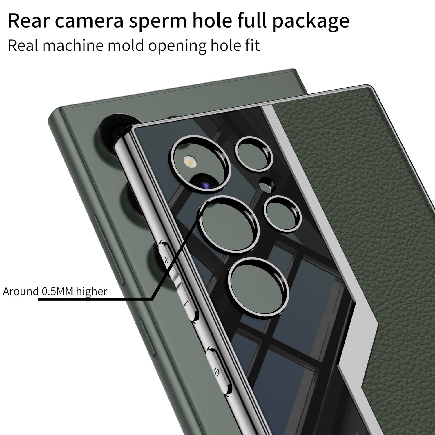 Electroplated Leather Supercar Case