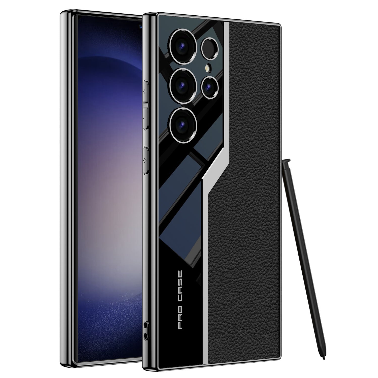 Electroplated Leather Supercar Case