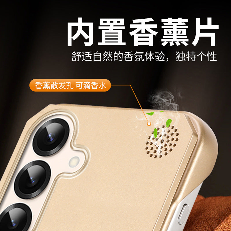 Galaxy S Series -Aromatherapy Frameless Leather Texture Case