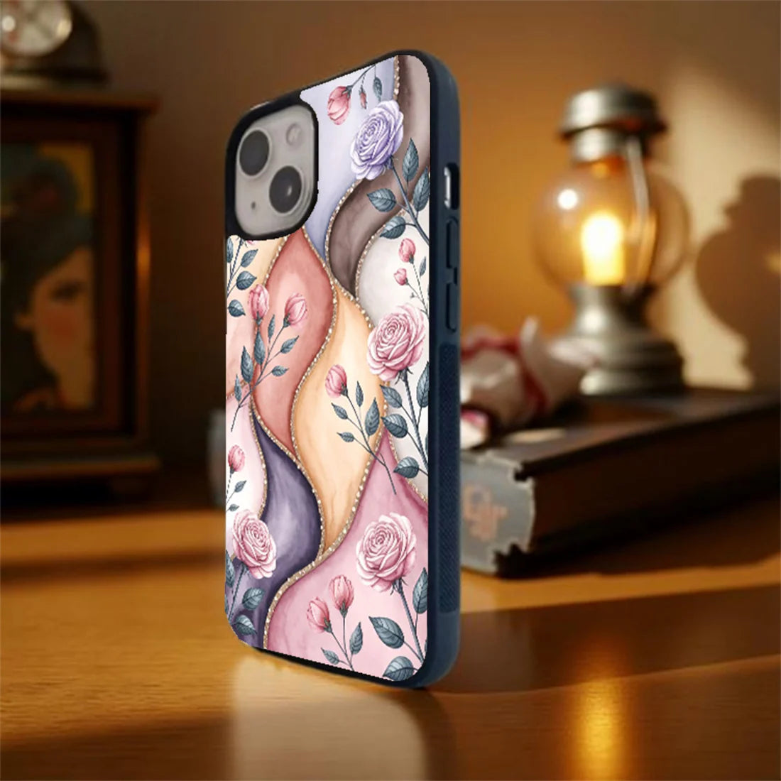 Rose Bloom Serenity Glass Case