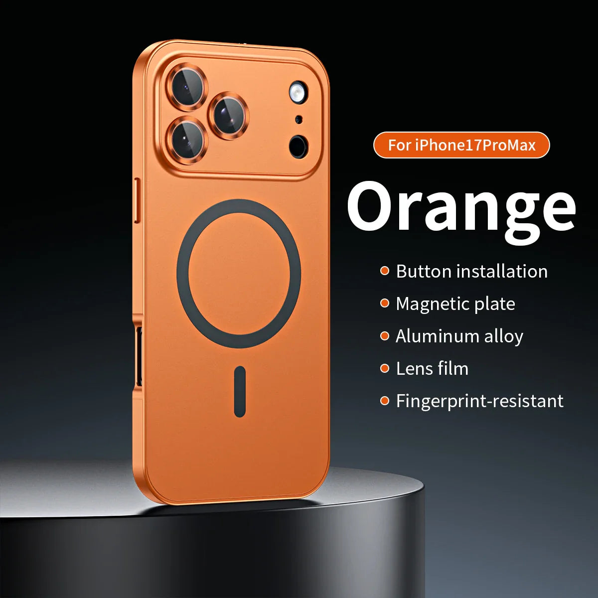 iPhone Series - Aluminium Matte Magnetic Case