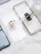 Protective Clear Case with Ring Holder for Samsung Galaxy Z Flip Series