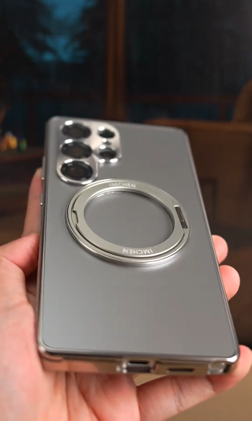 3-in-1 Power House Hidden Stand Smooth Case with Wireless Charging