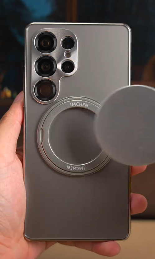 3-in-1 Power House Hidden Stand Smooth Case with Wireless Charging