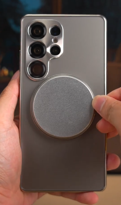 3-in-1 Power House Hidden Stand Smooth Case with Wireless Charging