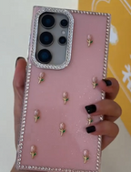 Lotus Pink Rhinestone Case