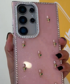 Lotus Pink Rhinestone Case