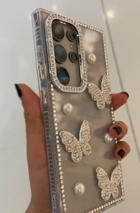 Luxury Crystal Butterfly Case
