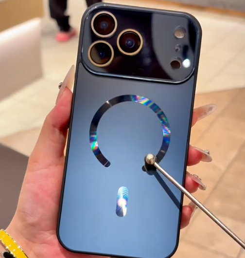 Metallic Glossy MagSafe Case with Camera Protection