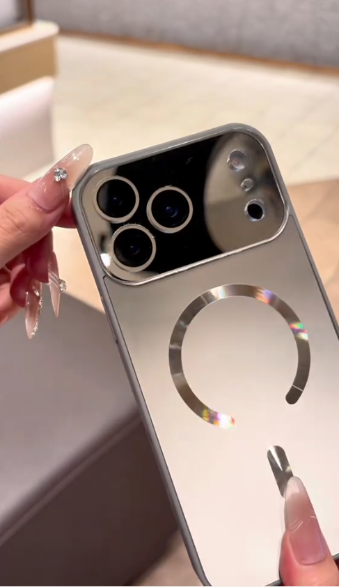 Shiny Chrome Magnetic Case