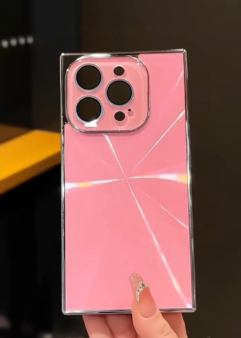 Pink Aurora Electroplated Protective Case