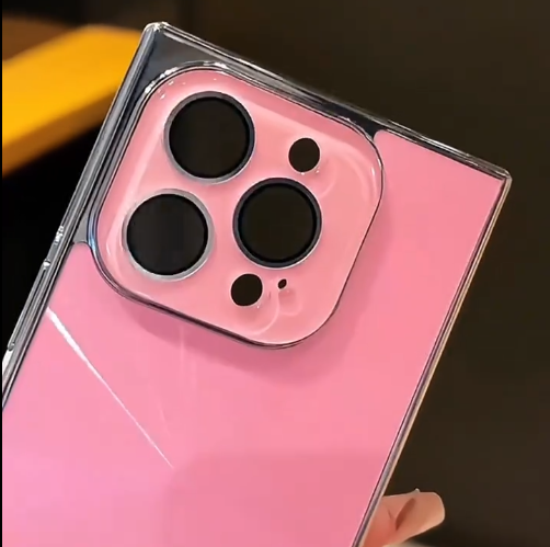 Pink Aurora Electroplated Protective Case